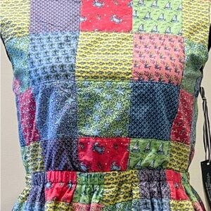 Vineyard Vines Patchwork Tie Back Dress Girls Sz 14